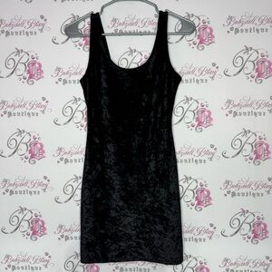 Material girl dress corset backing sexy cut out stretchy velvet velour shiny y2k